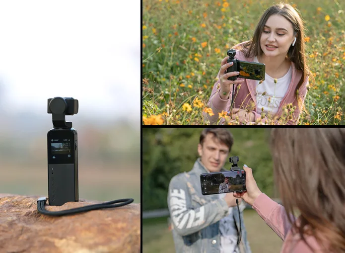 Карманная камера Snoppa Vmate 4K для Vlog видео Youtube умная Wi Fi подключения