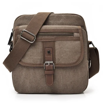 

New Casual Canvas Men Crossbody Shoulder Bag Men's Messenger Bags Male Travel Ipad Tool Kits Pack