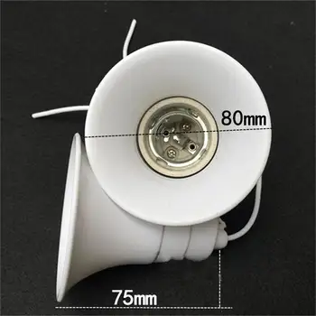 

AC250V 6A E27 Lamp Bases Ceramics Waterproof Bulb Adapter Lamp Holder Light Socket Screw Mouth E27 With Line Accessory