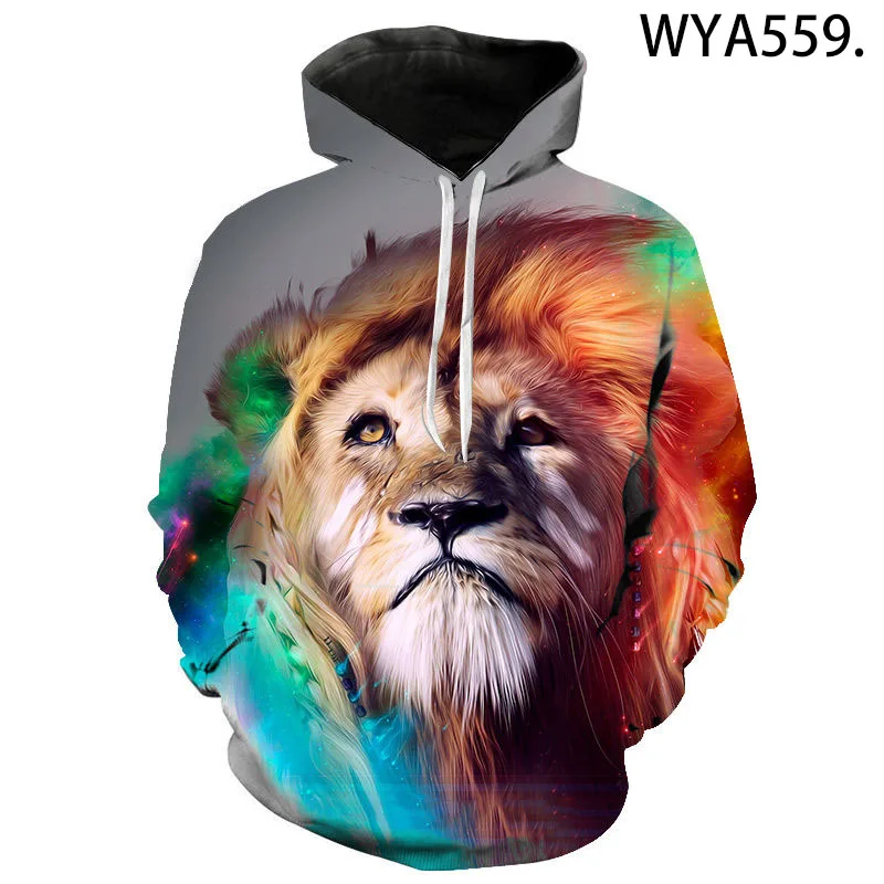 

3D Printed New Lion Hoodies Men Women Children Streetwear Sweatshirts Fashion Boy Girl Kids Pullovers Long Sleeve Casual Tops