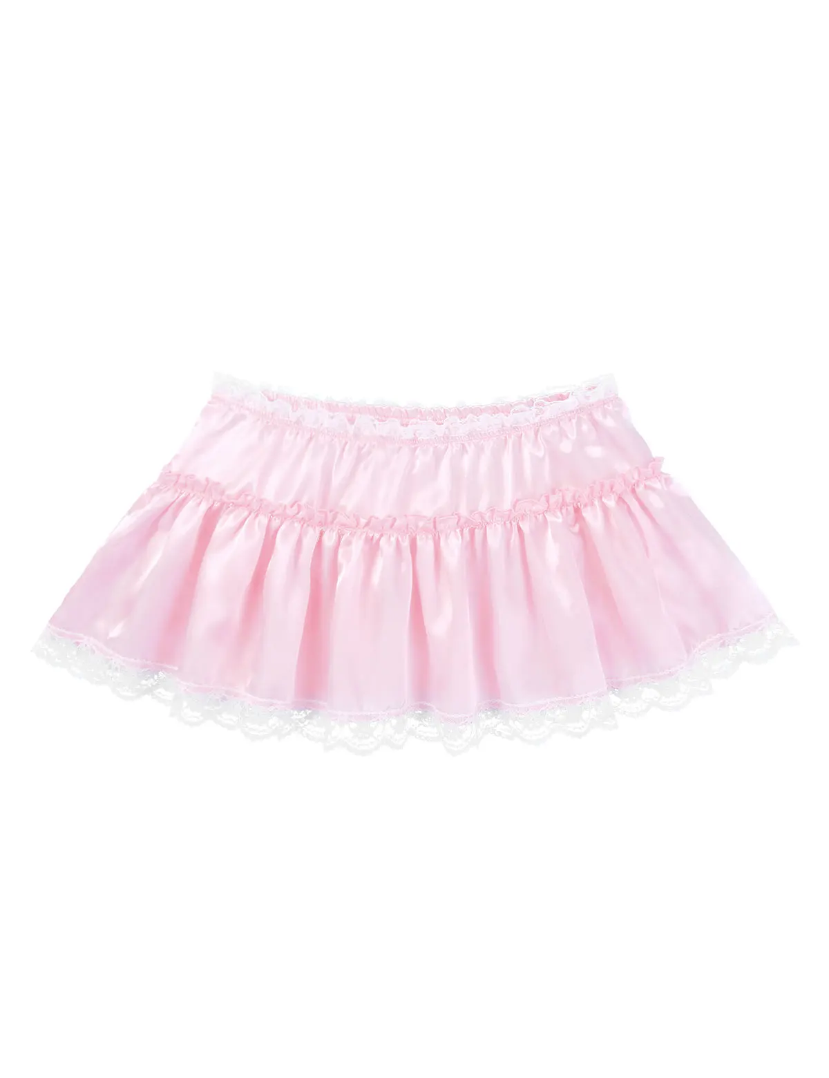 Мужское нижнее белье SISSY трусики Сатиновые с высокой талией Кружева Hem Frilly Тюль со сборками многослойная юбка короткие Babydolls мини юбки-пачки