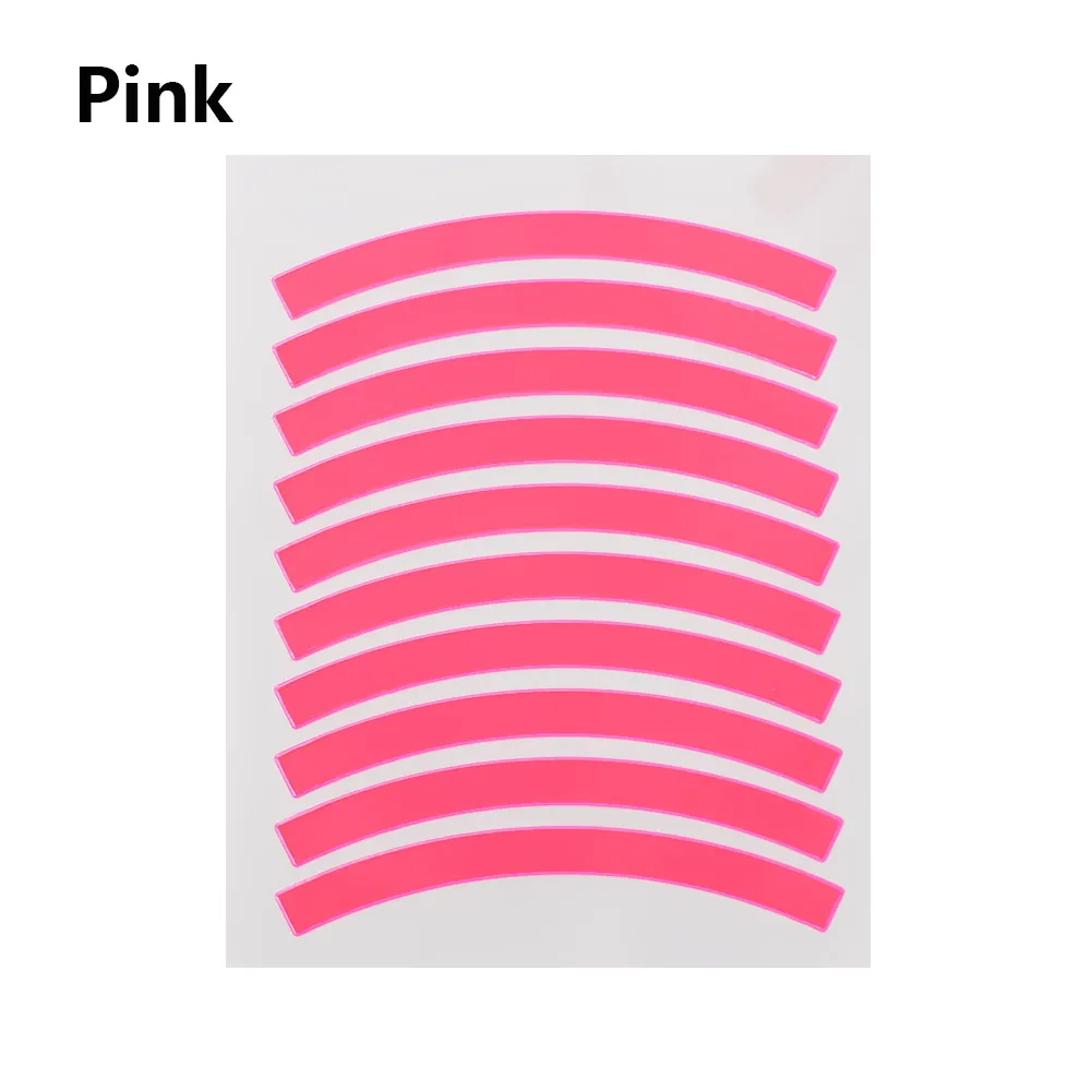 10Pcs Children's Balance Bike Reflective Sticker Wheel Decals Reflective Tire Applique Tape Safety Stickers Bicycle Accessories