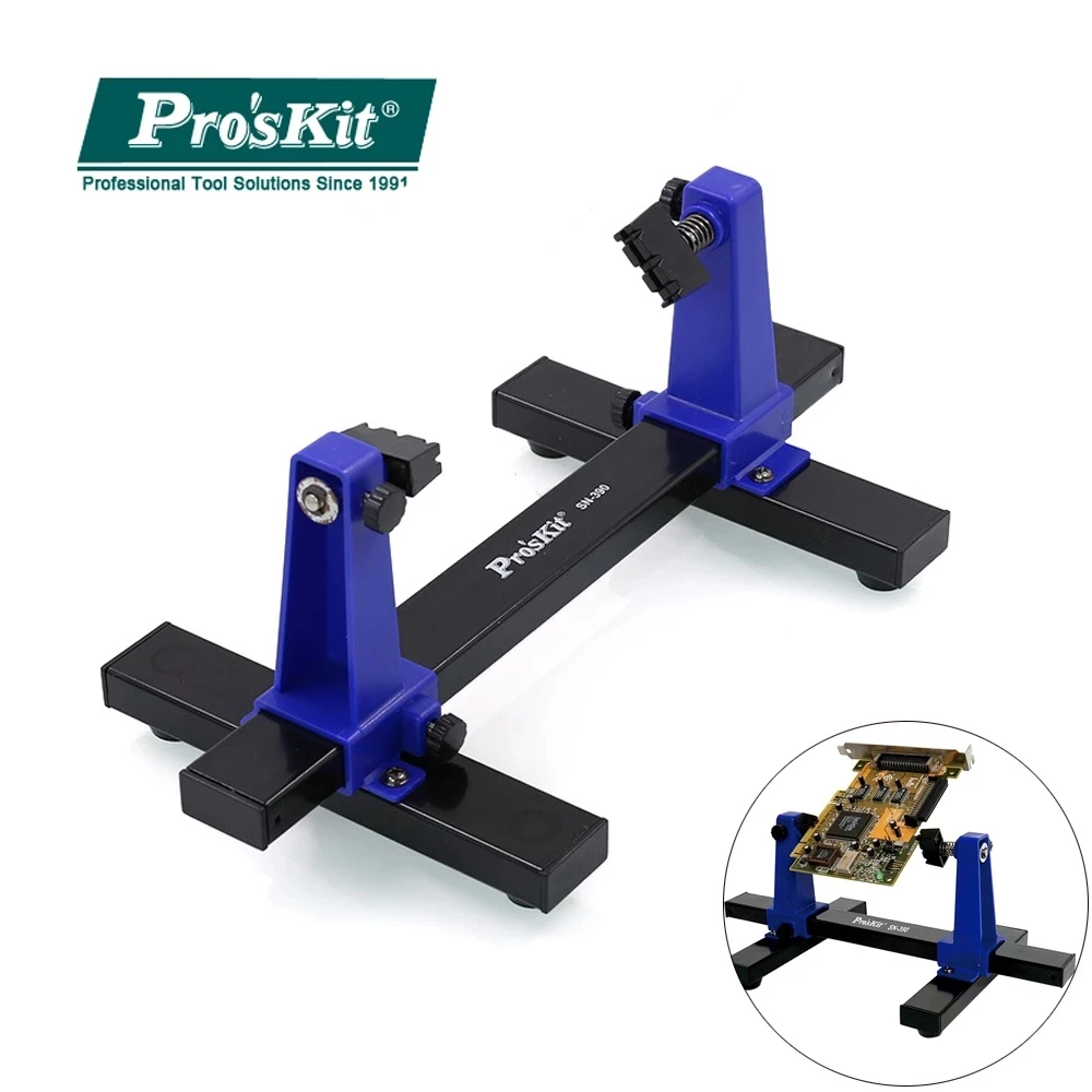 Pro'sKit SN-390 Adjustable PCB Holder 360 Degree Rotation Printed Circuit Board Jig Soldering Assembly Stand Clamp Repair Tools ratcheting wrench set