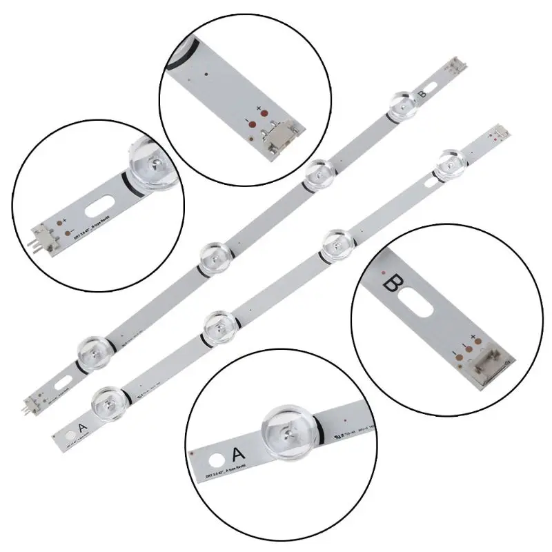 8pcs LED Backlight Strip 4 and 4 Lamp For LG 42LB Inch TV 6916L 1709B 1710B Durable High Quality and Brand New