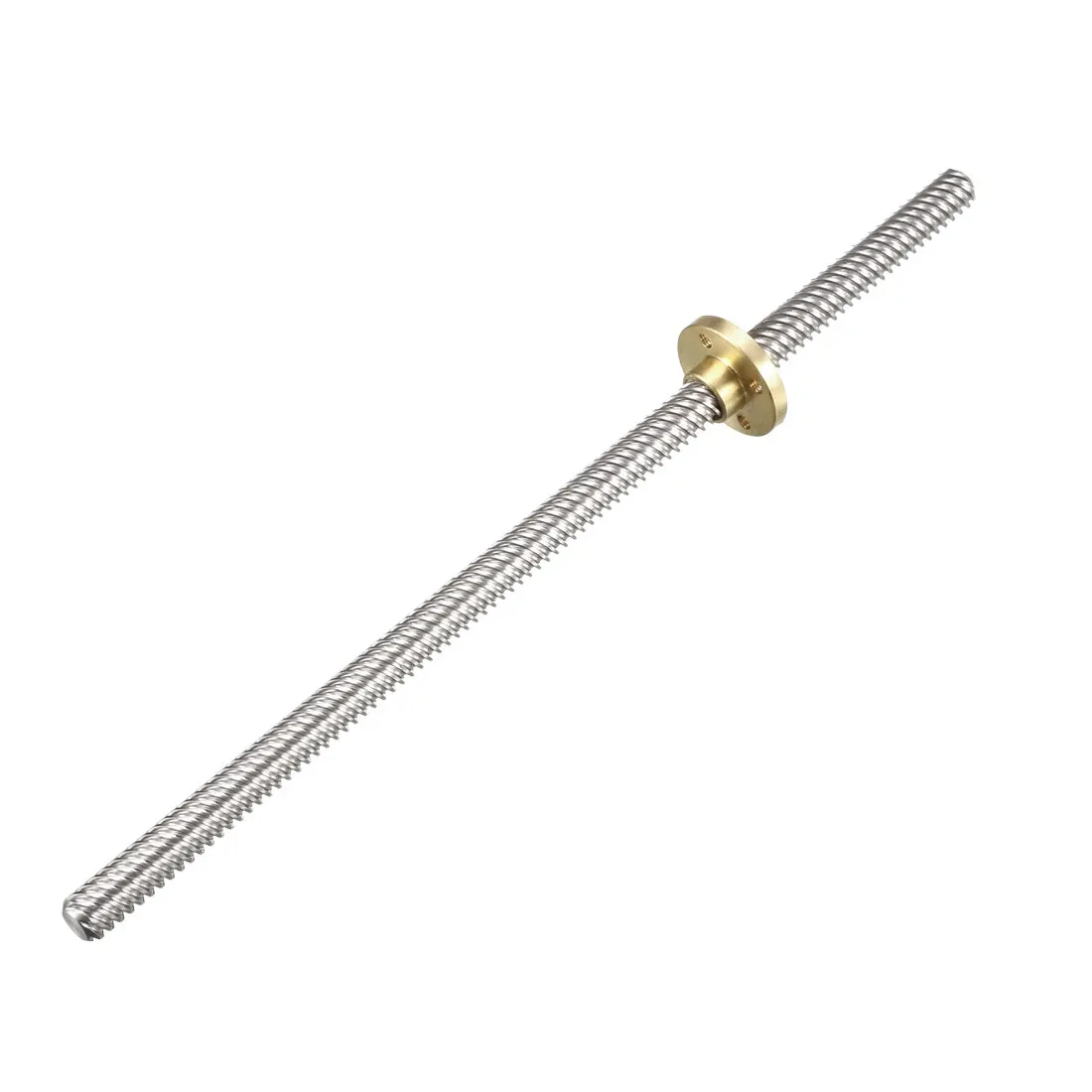 

uxcell 200mm T8 Pitch 2mm Lead 14mm Lead Screw Rod with Copper Nut for 3D Printer