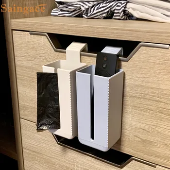

Saigace Hangable Multi-function Extraction Garbage Bag Remote Control Storage Rack Organizer Holder Household tool drop ship New