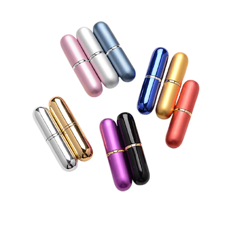 

200 x 3ml Metal Perfume Bottle 3cc Mini Portable Refillable Perfume Atomizer Mini Cute Aluminium Fragrance Parfum Containers