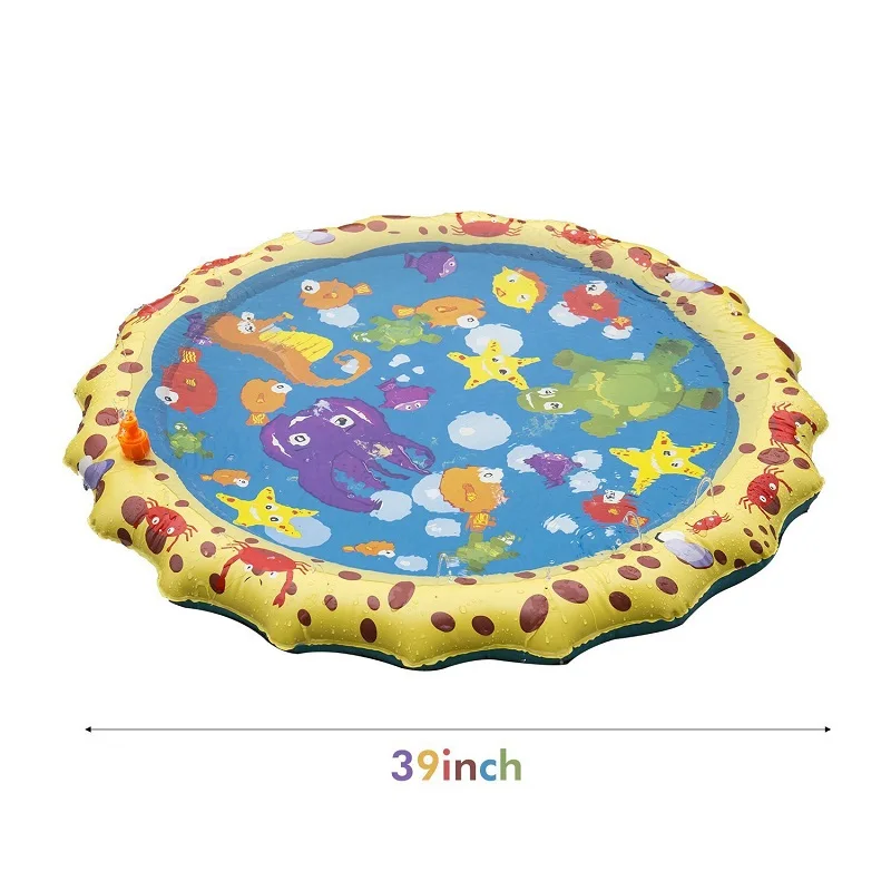 Buy SVNVIOZ Fountain Pool Fountain Mat for Kids Large Width 180cm x Depth  96cm Play Mat Pool Water Play Vinyl Pool Fountain Toy Portable Summer Day  Lawn Play Garden Parent-Child Play Household