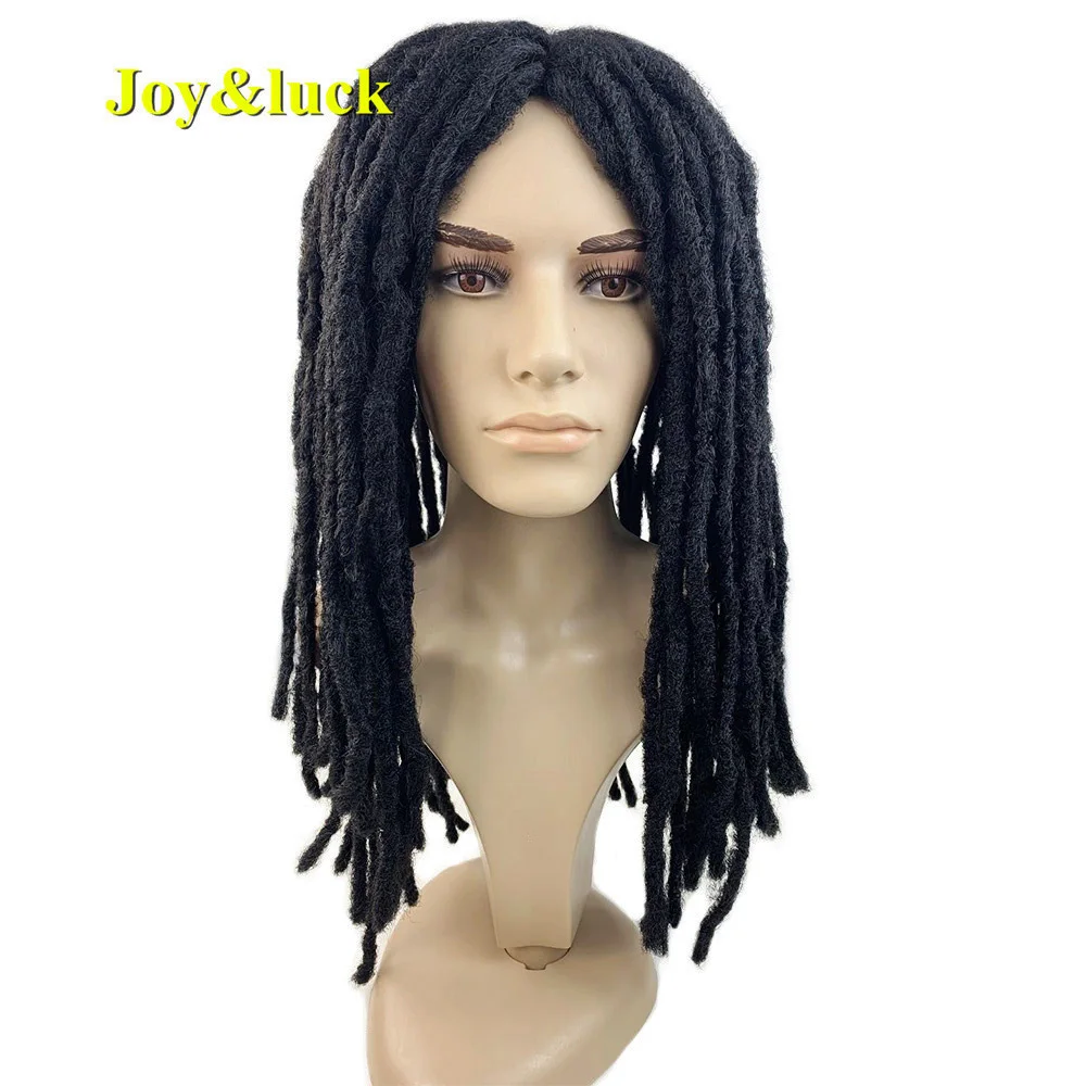 Ontdek Boost Tolk Lange Dreadlocks Pruik Voor Mannen Synthetisch Zwart Dreadlock Rechte Haak  Hair Vlechten Midden Deel Haar Pruiken Dagelijks Of Cosplay Pruik -  AliExpress