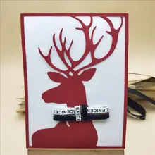 Рождественский олень ремесленный Металл режущие штампы плесень Новая Рождественская елка группа записная книжка нож трафареты