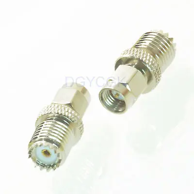 DHL/EMS 50 pcs Conversion Adapter mini.UHF female to SMA male connector for Communication-h2