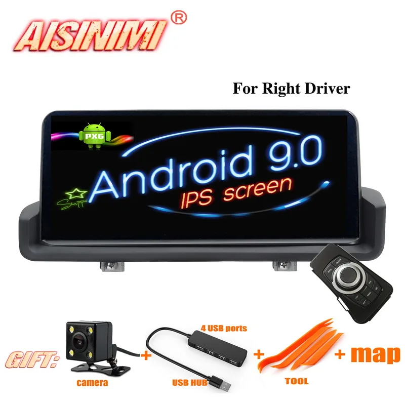 Android 9 0 4 + 64G Автомобильный dvd-плеер для BMW 3 серии E90/E91/E92/E93 iDrive правый драйвер аудио