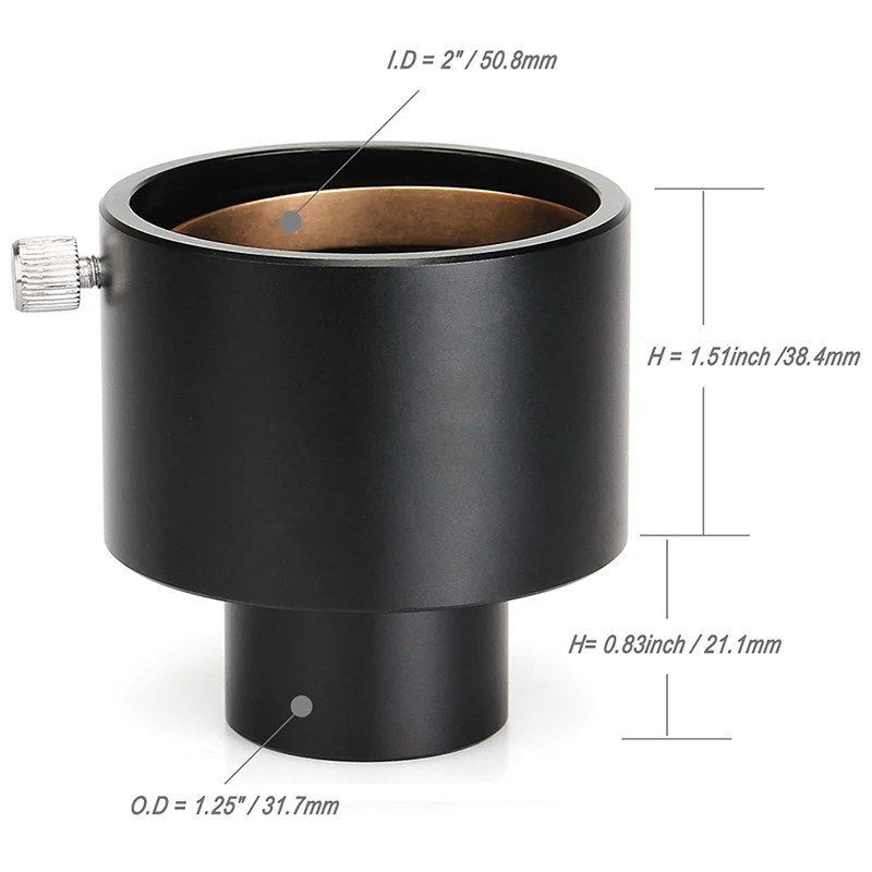 SVBONY Telescope Eyepiece Adapter 1.25" to 0.965" / 0.965" to 1.25" / 2" to 1.25" / 1.25" to 2" Mount Adapter 5