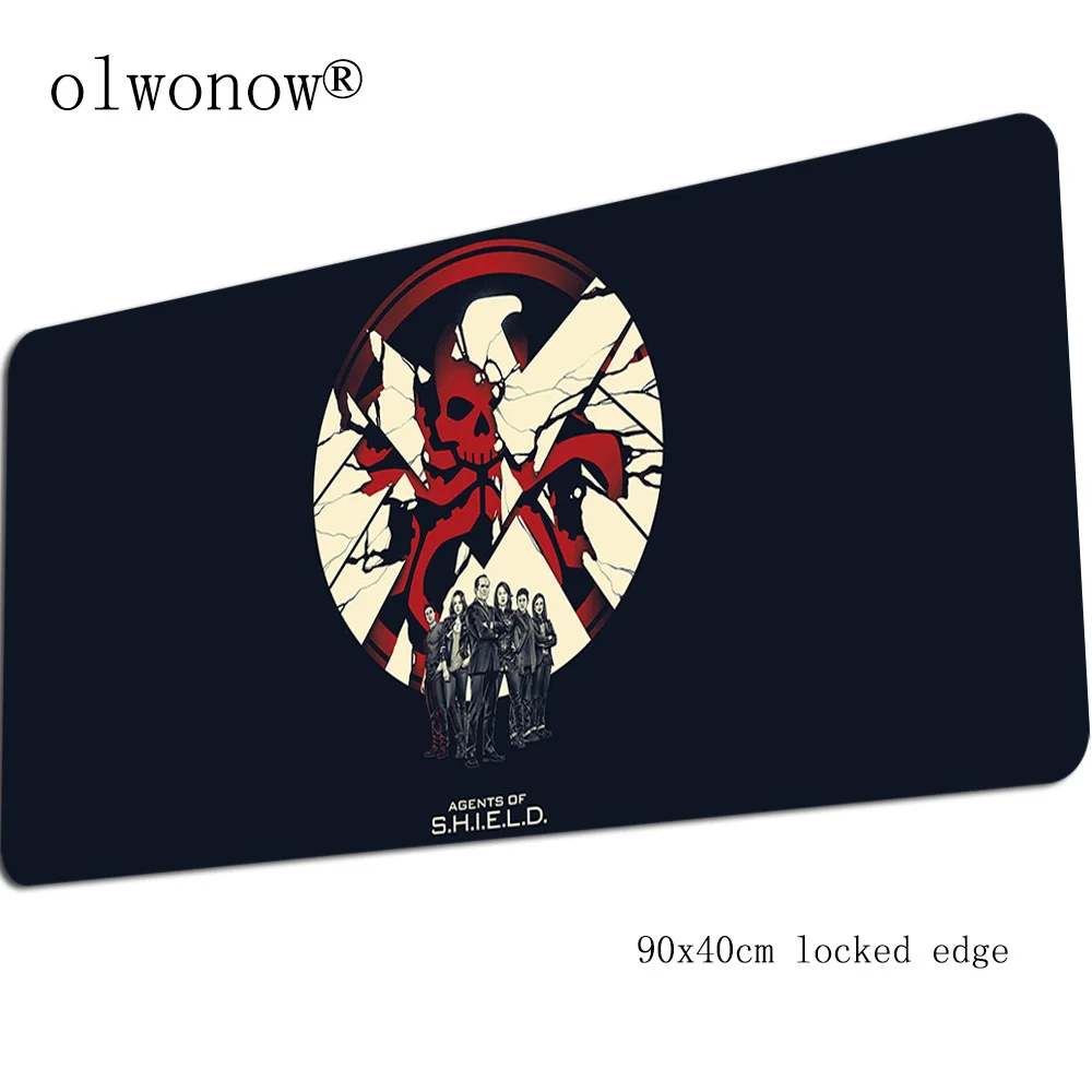 S. H. I. E. L. D Коврик Для Мыши Компьютерный геймер Marvel коврик для мыши 900x400x3 мм padmouse Инди поп Коврик Для Мыши Эргономичный гаджет офисный стол коврики - Цвет: Size 900x400x3mm