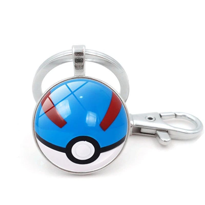 Игра Pokemon Go Poke Ball брелок для косплея аксессуары металлическая цепочка для ключей покемон