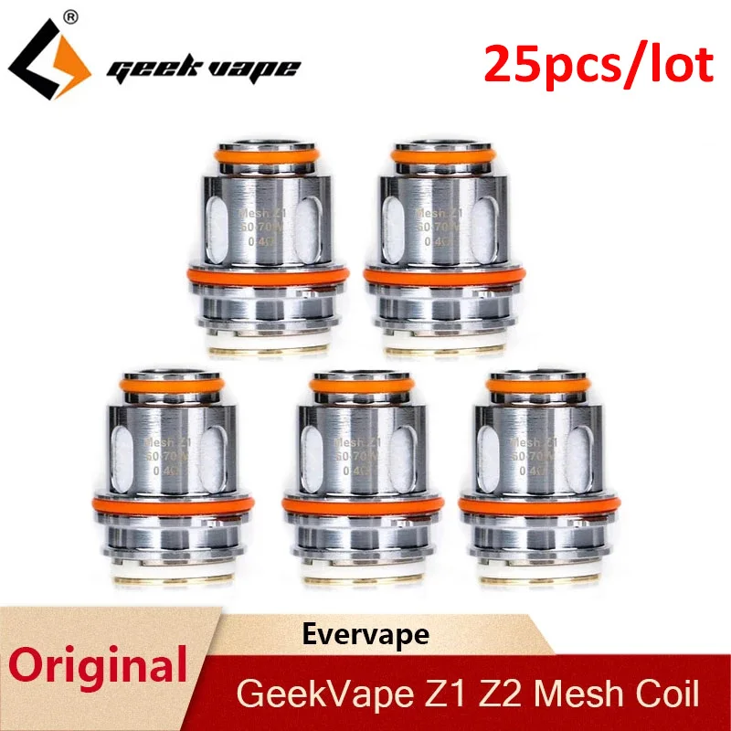 5 шт. GeekVape Z1 Z2 сетка катушка 0.4ohm/0.2ohm сопротивление электронная сигарета головка