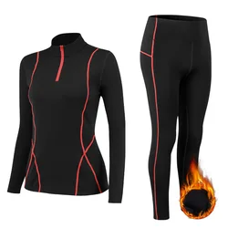 2022NEW Winter Thermal Underwear Sets Stretch Plus Velvet Ladies Clothes Warm Intimates Print Long Johns Women Solid Pajamas XXL