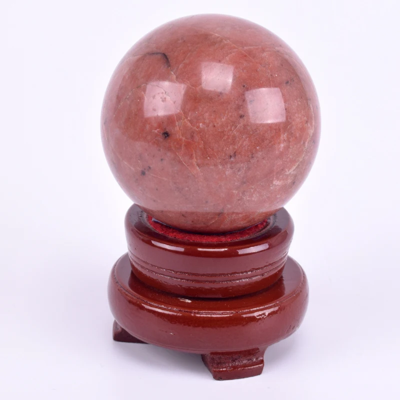

Natural Rhodochrosite Ball Healing Crystal Balls Realistic Statue Christmas Gift or Home Desktop Decor&Art Collection