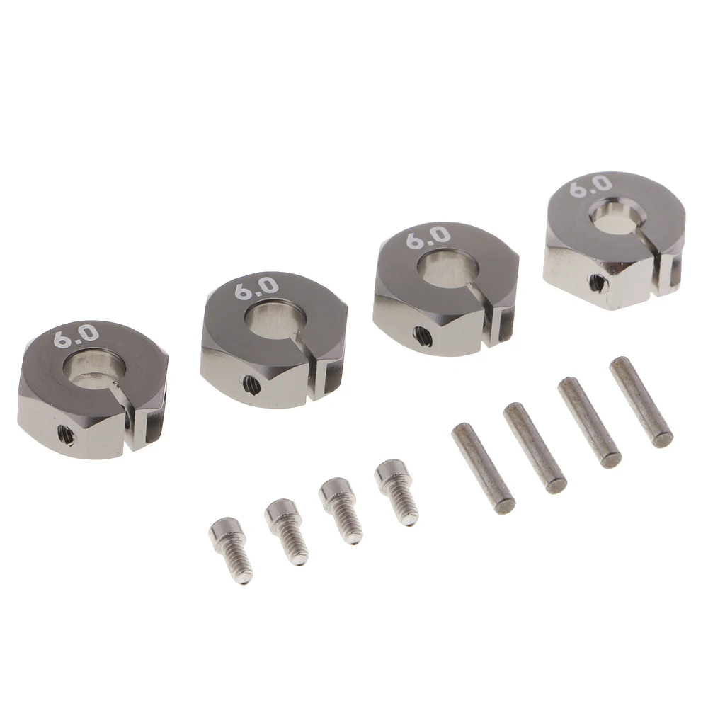 MagiDeal 12x5mm Wheel Hex Hub Pins Drive Adapter for 1/10 Traxxas Slash RC Car Truck Accs
