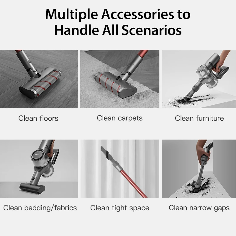 US $339.99 Dreame V11 Vacuum Cleaner Handheld Wireless Cleaner Oled Display 25kpa All In One Dust Collector Floor Carpet Cleaner