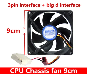 

Computer case fan 9cm CPU radiator super mute Desktop computer 90MM