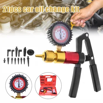 

21pcs/set Handheld Brake Bleeder Kit Vacuum Pumps Testers Car Oil Change Suction Pumps Vacuum Fluids Detector Testers Tool Set T