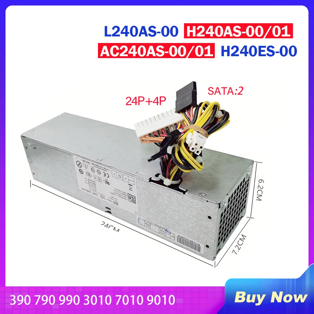 

Power Supply For Dell 390 790 990 3010 7010 9010 240W 3WN11 TXYM L240AS-00 H240AS-00/01 AC240AS-00/01 H240ES-00