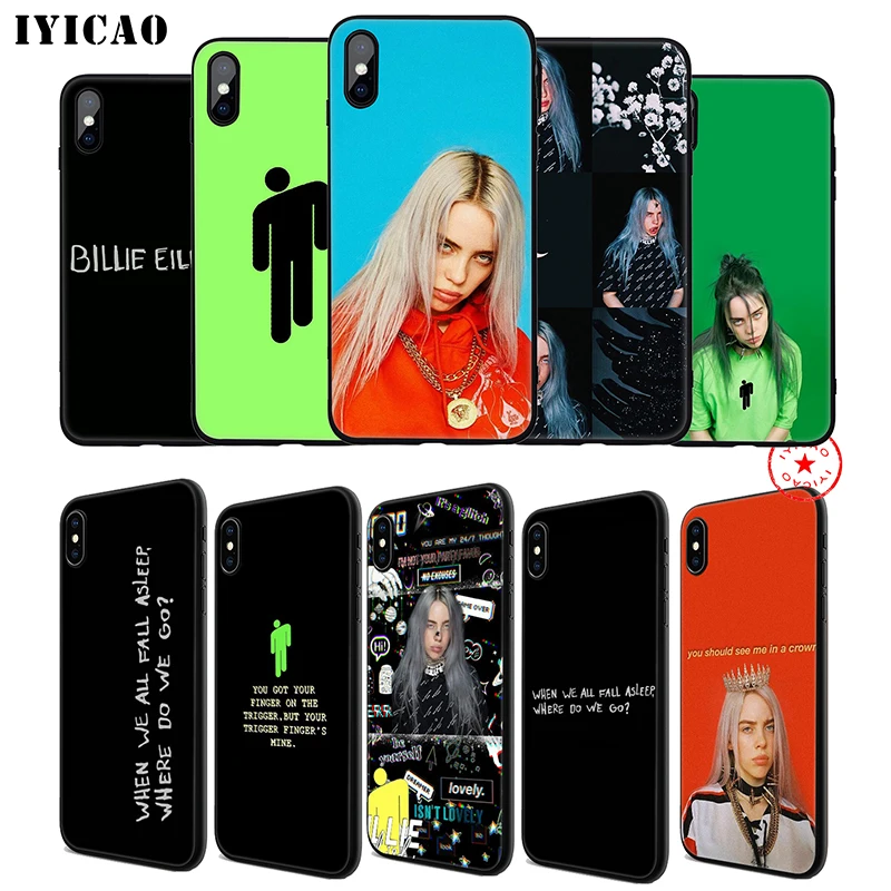 IYICAO Billie Eilish мягкий чехол для телефона iPhone 11 Pro XR X XS Max 6 6S 7 8 Plus 5 5S SE силиконовый TPU 7 Plus