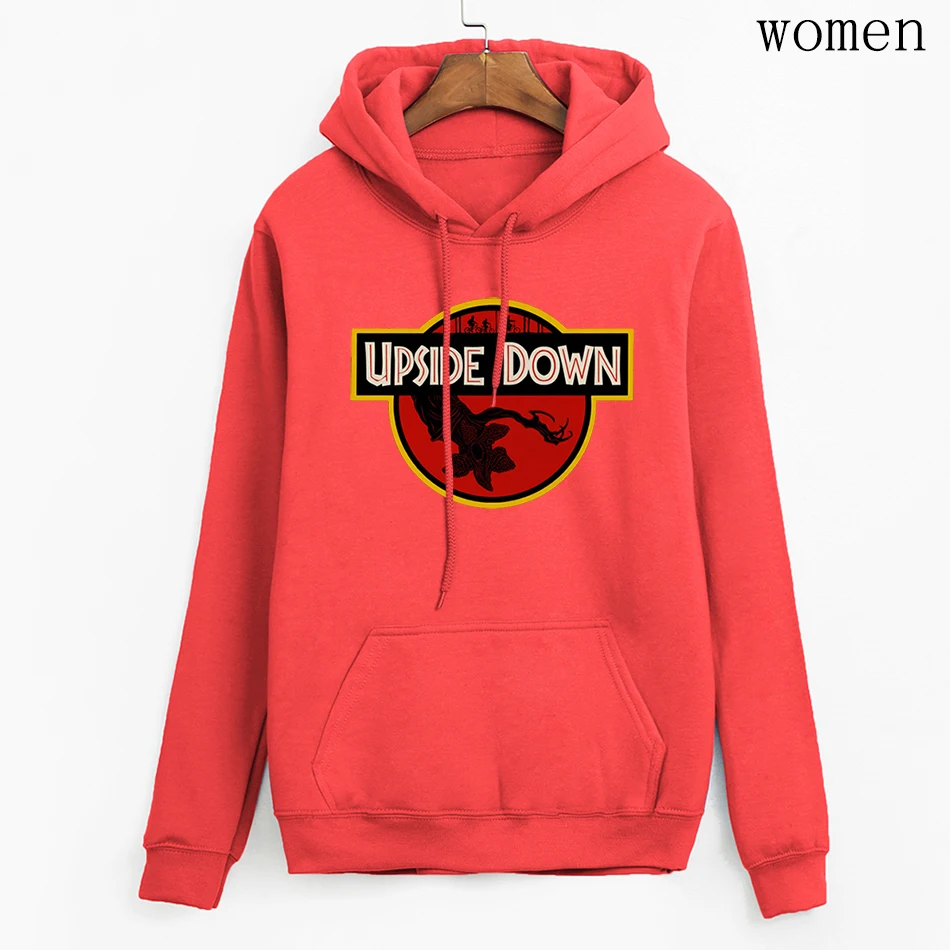 

Women's Sweatshirt Stranger Things Upside Down Casual Hooded Fashion Long Sleeve Clothing Fall Fleece Tops Retro Hoody For Women