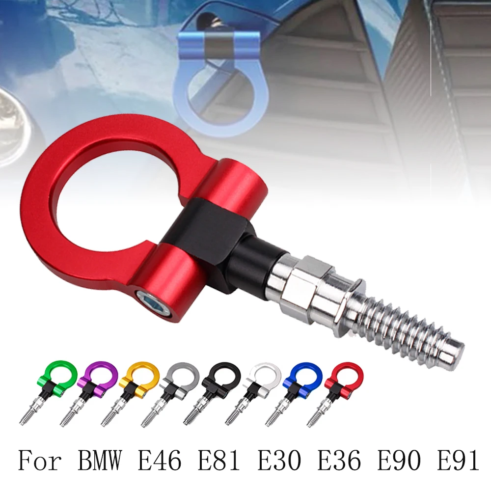 Universal Aluminum Trailer Towing Hook Rear For BMW E46 E81 E30 E36 E90 ...