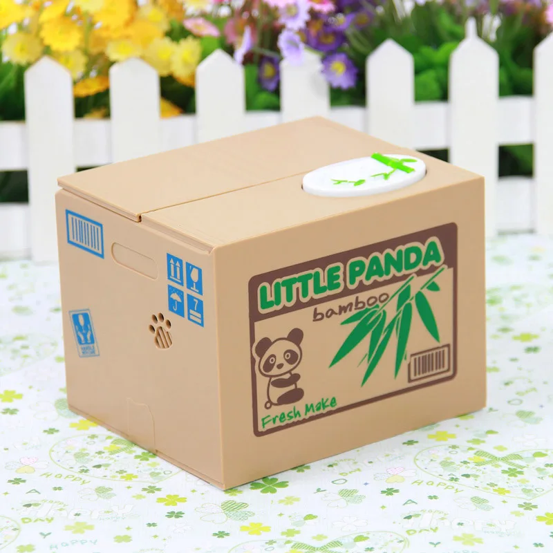 Hot Sale Vocal Mischief Saving Box Automatic Stealing Coins Cartoon Panda/Dog/Mouse Piggy Bank