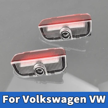 

2Pcs For Volkswagen VW Passat B6 B7 Tiguan Jetta MK5 MK6 MK7 CC EOS Golf 5 6 7 Car LED Logo Light Door Projector Welcome Lights