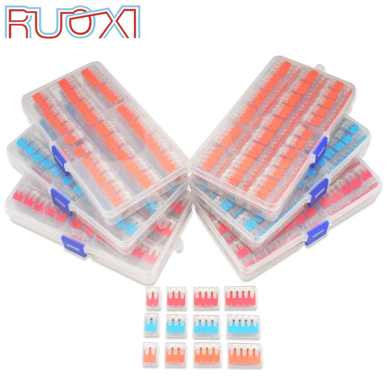 wire connector set box universal compact terminal block lighting wire connector for 4 room hybrid quick connector