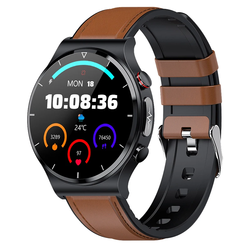 2022 New Health Smart Watch Men ECG+PPG Body Temperature Blood Oxygen Heart Rate IP68 Waterproof Wireless Charger Men Smartwatch 