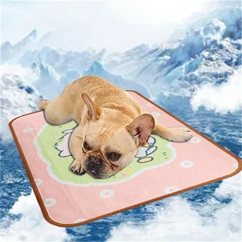 

Summer Sponge Pet Ice Pad Cooling Cat Bed Teddy Mattress Mat Cooling Cushion Pet Supplies Puppy Mat Blanket Nest Solid 20Jan13