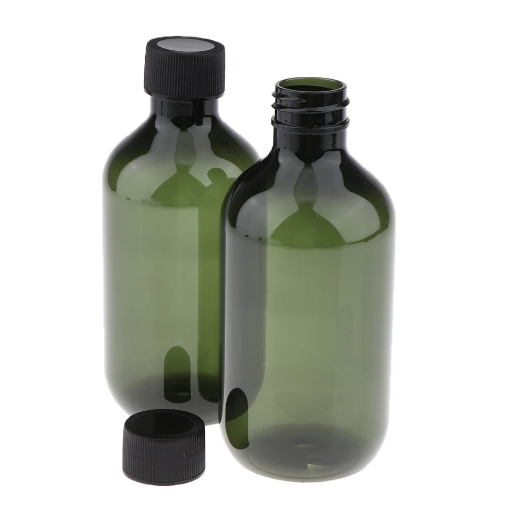 2Pcs Empty Shampoo Conditioner Refillable Shampoo Conditioner Shower Gel Bottles 300ml