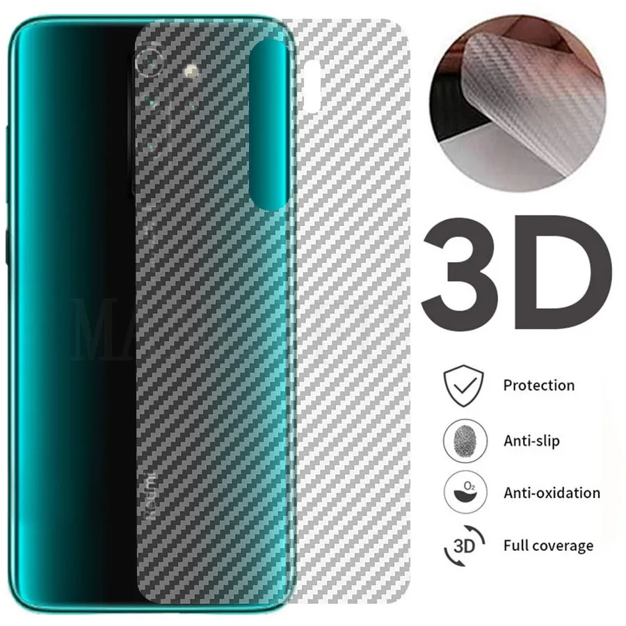 5 шт. 3D прозрачный углеродного волокна защитная пленка для экрана Xiaomi Mi 11 Poco X3 10T Lite