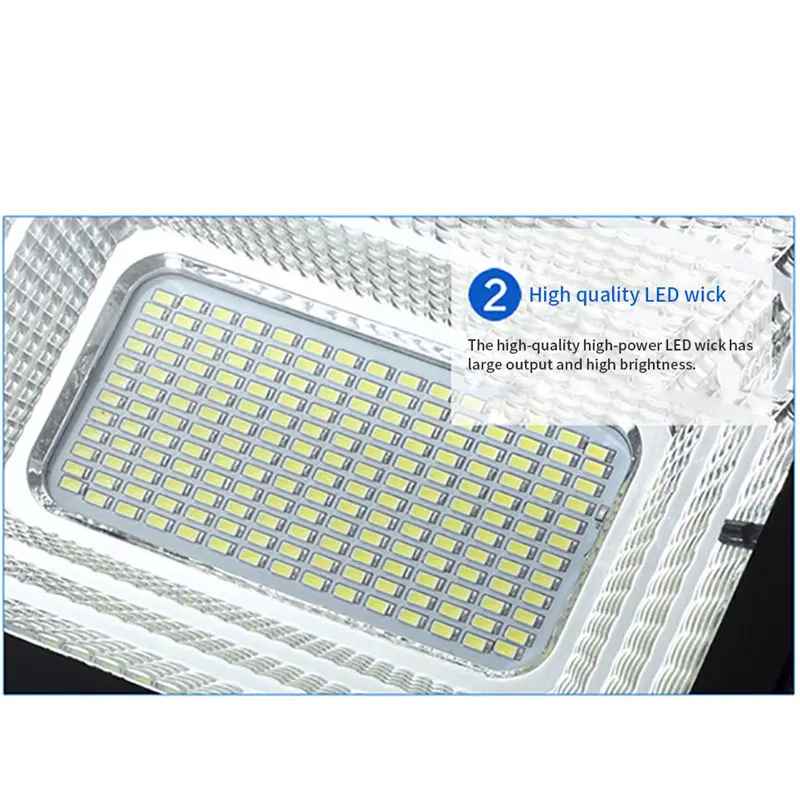 Белый сад Солнечный свет 39 LED с панелью 3 метра кабель прожектор