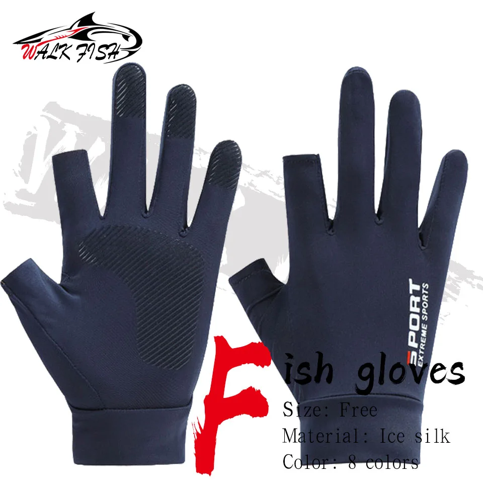 Fishing Gloves Breathable Anti-Slip Fingerless Outdoor Half Finger Glove 1 Pair 