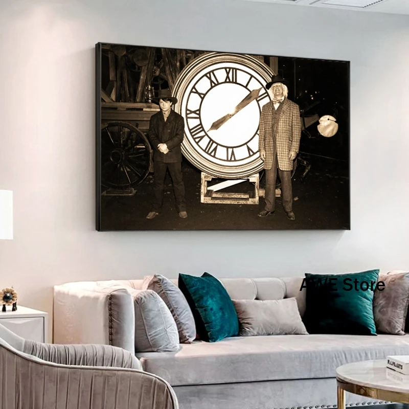 Классический постер к фильму Назад в будущее Настенная картина на холсте ретро