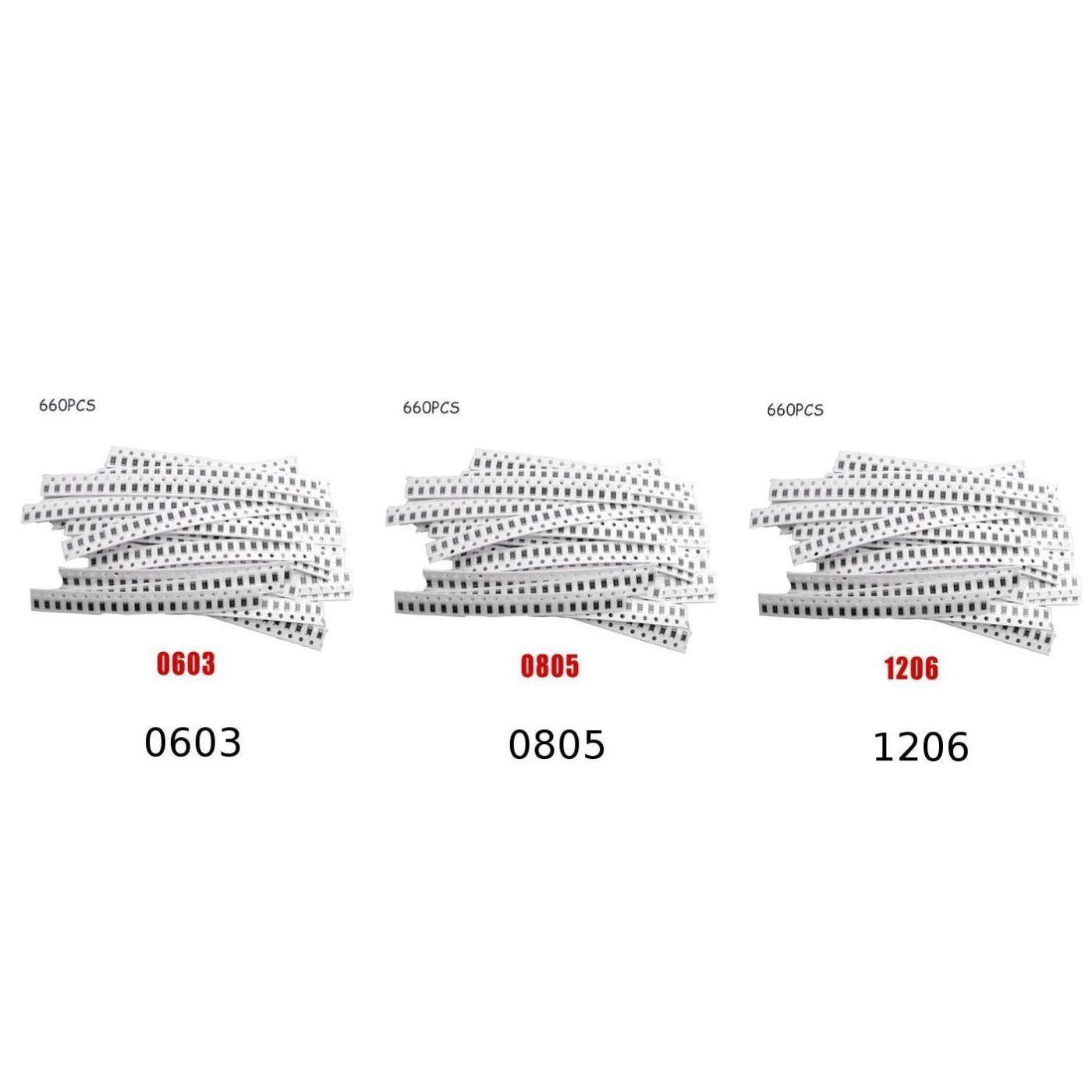 660x 33-значения 1206 0805 0603 SMD набор резисторов 1ohm-1M Ом набор для отбора проб в D