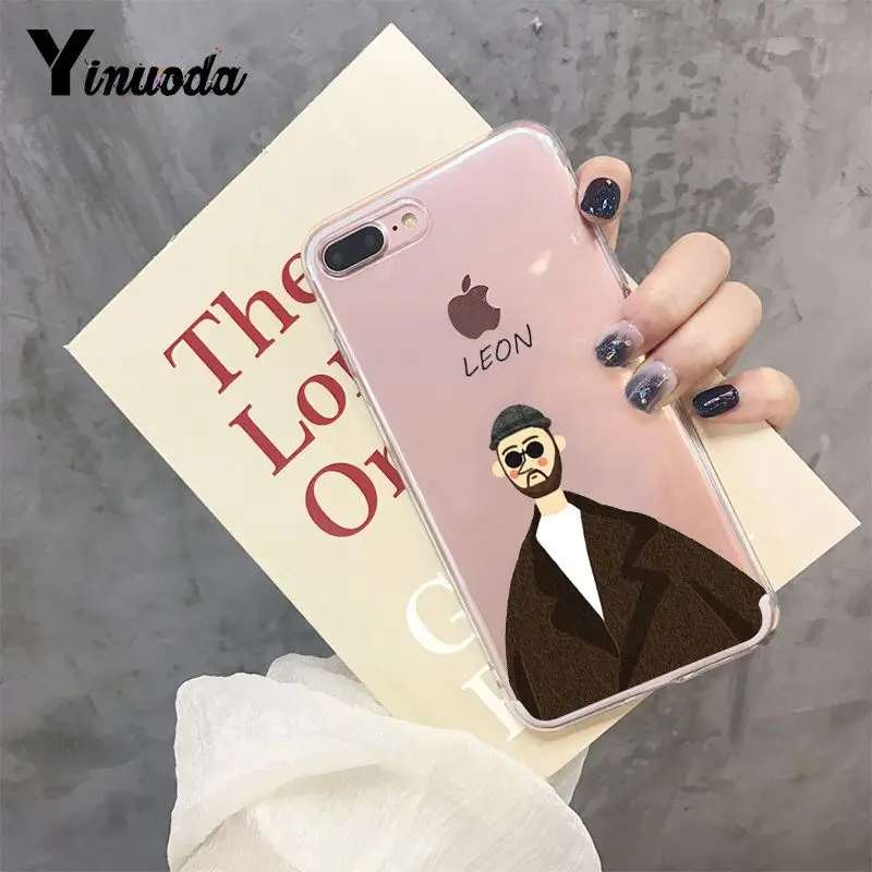 Чехол для телефона Yinuoda Cool Leon and Matilda art Couple с потрясающим пейзажем для Apple iPhone 8 7 6 6S Plus X XS max 5 5S SE XR