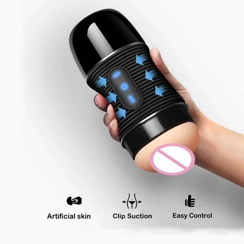 Мужской мастурбатор с Bluetooth и надписью Реалистичная вагинальная карманная