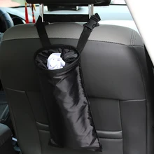 Автомобильный карман для мусора мусорное ведро для мусора Чехол держатель на авто-Стайлинг, сумка для хранения на сидении, подвешиваемые сумки для заднего сидения автомобиля, 4