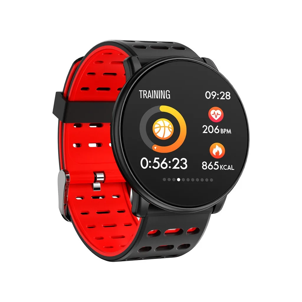 Bluetooth Смарт-часы для Android IOS 1,33 'полный сенсорный экран IP67 25 дней в режиме ожидания 7 спортивных режимов полностью Металлические Мужские Женские часы#20