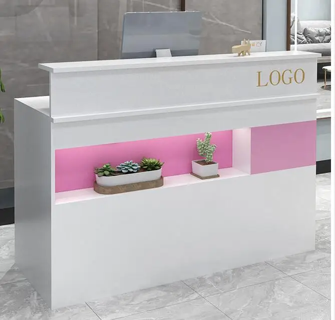 Bar counter Cashier counter simple modern shop small clothing beauty salon barbershop hair salon reception desk