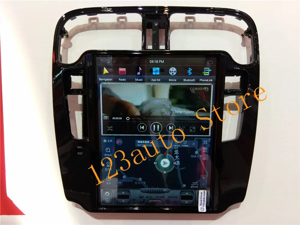 Автомобильный DVD плеер с экраном 10 4 дюйма вертикальным Tesla Style Android 9 0 GPS навигацией