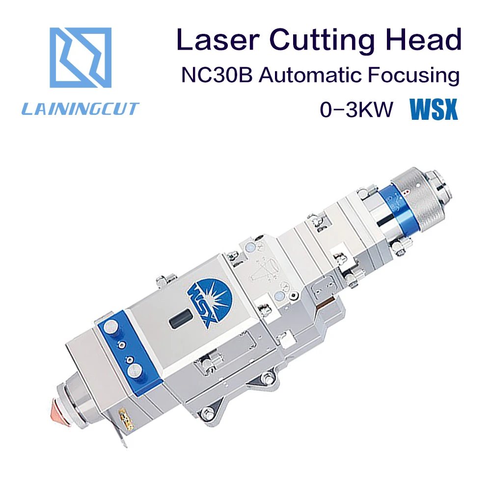LSKCSH WSX 0-3KW NC30B Fiber Laser Cutting Head Automatic Focusing High Power QBH 3000W for Metal Cutting