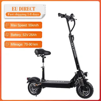 

[EU Direct] FLJ 52V 30AH 90-100km Electrico E Scooter Folding Electric Scooter Adult Electric Skateboard EScooter For LG battery