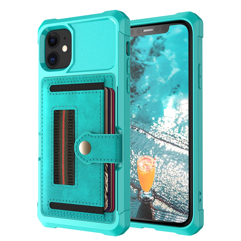 For iPhone 11 Pro Max XS MAX Credit Card Case PU Leather Flip Wallet Cover Holder Hard Back Cover For iPhone XR XS 8 7 6 6S Plus (81)